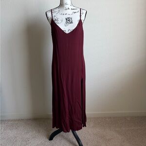 Reformation Maroon Crimini Midi Dress Sz. 10